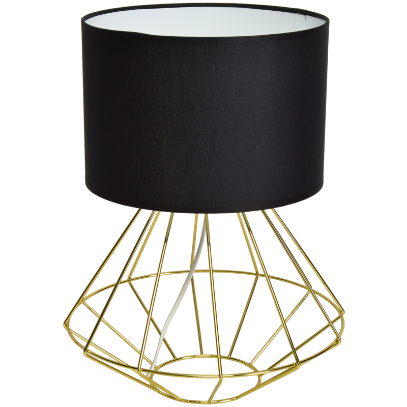 Lampa stojąca LUPO BLACK/GOLD 1xE27