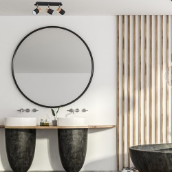 Стельова лампа JOKER BLACK/WOOD 3xGU10