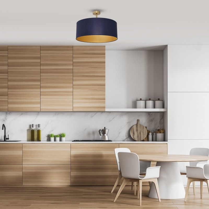 Lámpara de techo BEN NAVY BLUE/GOLD 3xE27