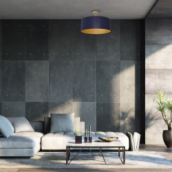 BEN NAVY BLUE/GOLD Ceiling Lamp 3xE27