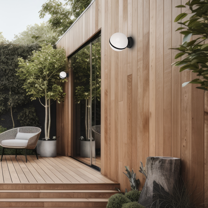 Aplique de jardín CIRCULO 1xE27