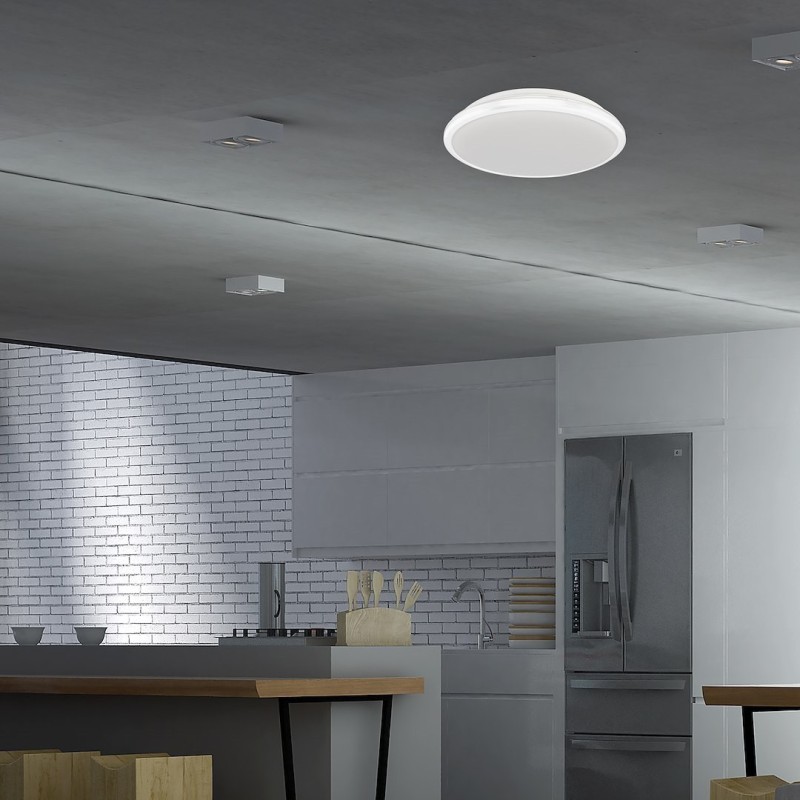 TERMA WHITE Ceiling Light 18W LED IP44 Ø280 mm
