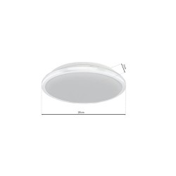 TERMA WHITE Deckenleuchte 18W LED IP44 Ø280 mm