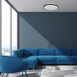 Стеля TERMA BLACK 18W LED IP44 Ø280 мм