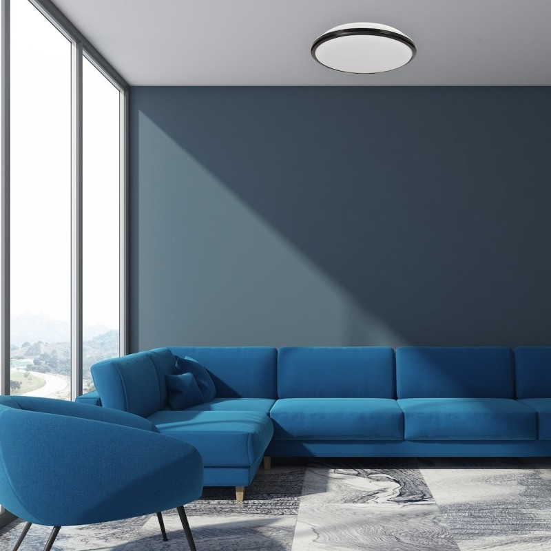 TERMA BLACK Deckenleuchte 18W LED IP44 Ø280 mm