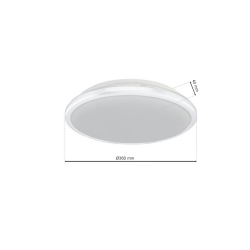 TERMA WHITE 24W LED DECKENLEUCHTE IP44 Ø360 mm