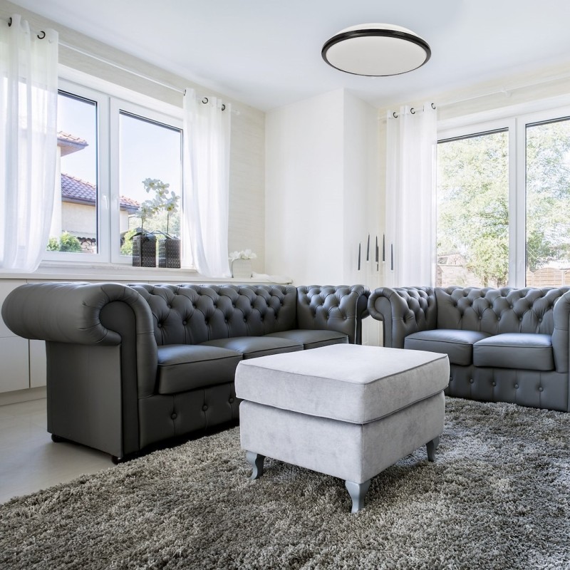 TERMA BLACK Ceiling Light 24W LED IP44 Ø360 mm