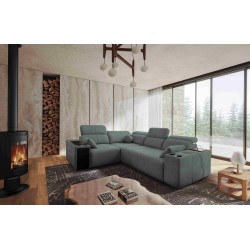 Milano II Corner Sofa with Sleeping Function – Weave, Verita 88 Verita 09