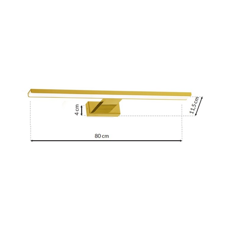 Wandleuchte SHINE GOLD 80cm 15W LED
