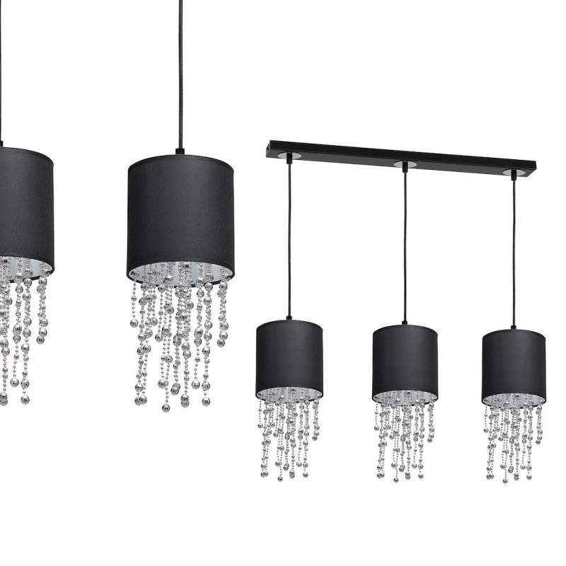 ALMERIA BLACK/CHROME Pendant Lamp 3xE27