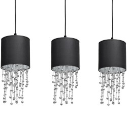ALMERIA BLACK/CHROME Pendant Lamp 3xE27