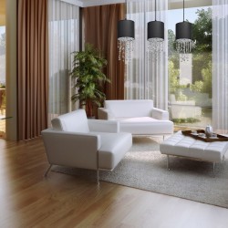 ALMERIA BLACK/CHROME Pendant Lamp 3xE27