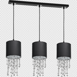 ALMERIA BLACK/CHROME Pendant Lamp 3xE27