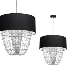 ALMERIA BLACK/CHROME Pendant Lamp 1xE27