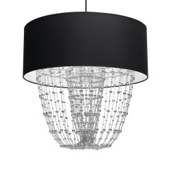 ALMERIA BLACK/CHROME Pendant Lamp 1xE27