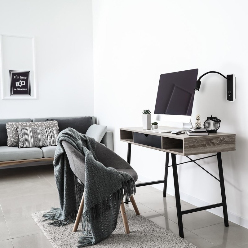 BASE 8W+2W BLACK night lamp