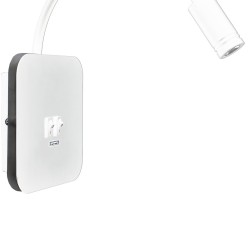 Nachttischlampe BASE 8W+2W WEISS