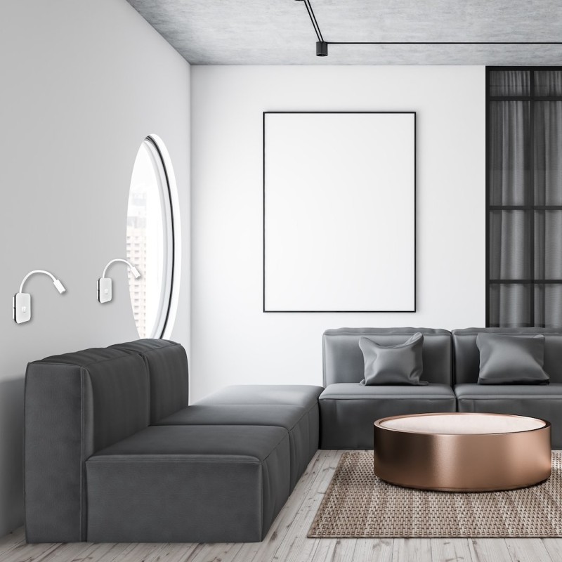 Lámpara de noche BASE 8W+2W BLANCO