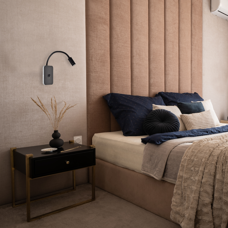 BASE 8W+2W BLACK night lamp