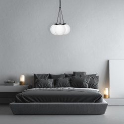 LIMA BLACK Hanging Lamp 3xE14