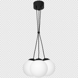 Lampa wisząca LIMA BLACK 3xE14