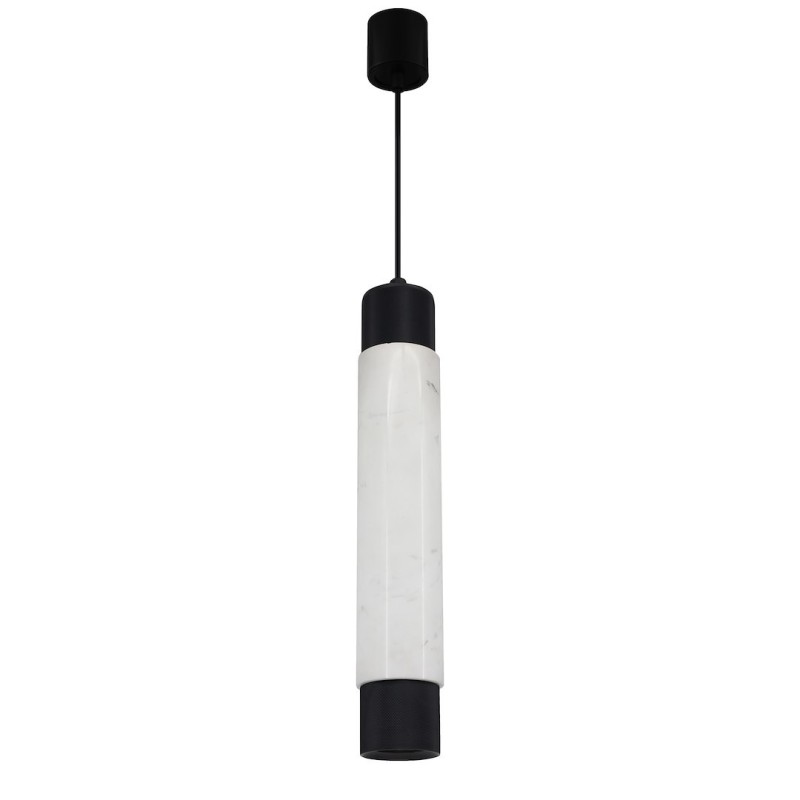 MARBLE WHITE/BLACK Hanging Lamp 1xGU10