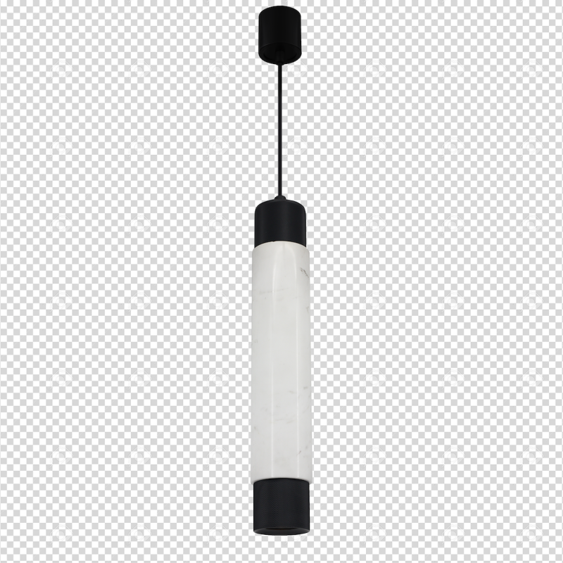 Lampa wisząca MARBLE WHITE/BLACK 1xGU10