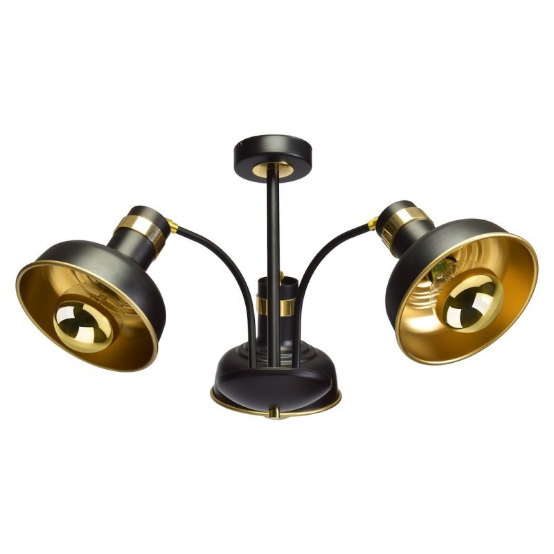 MARGO BLACK/GOLD ceiling lamp 3xE27