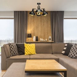 MARGO BLACK/GOLD ceiling lamp 3xE27