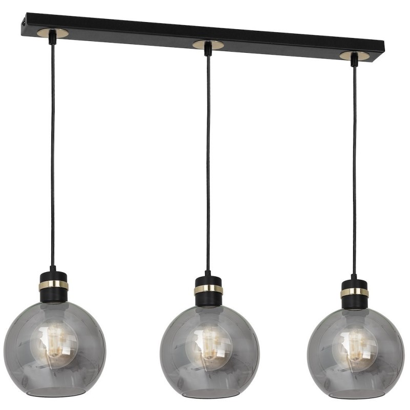 OMEGA BLACK/GOLD Pendant Lamp 3xE27