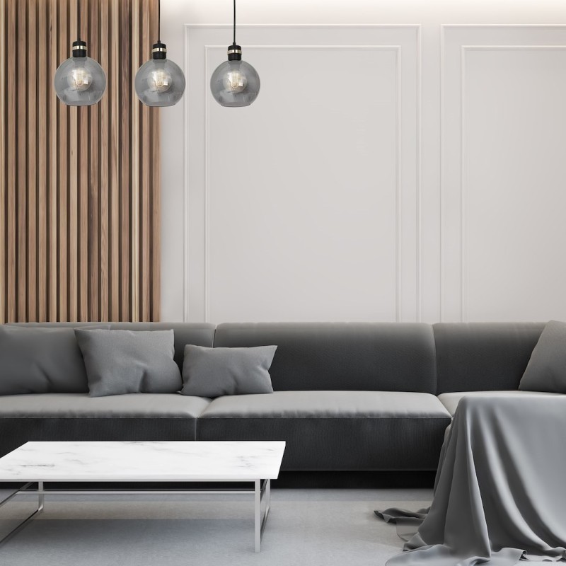 OMEGA BLACK/GOLD Pendant Lamp 3xE27