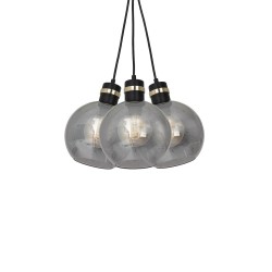 OMEGA BLACK/GOLD Pendant Lamp 3xE27