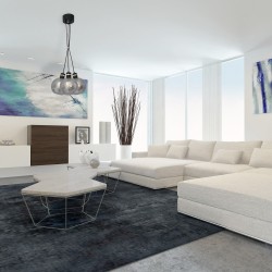 Lámpara colgante OMEGA BLACK/GOLD 3xE27