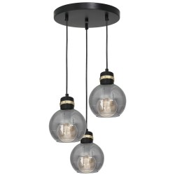 OMEGA BLACK/GOLD Pendant Lamp 3xE27
