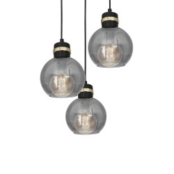 OMEGA BLACK/GOLD Pendant Lamp 3xE27