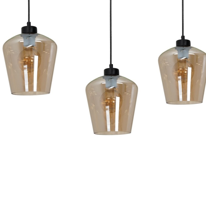 SANTIAGO AMBER Pendant Lamp 3xE27