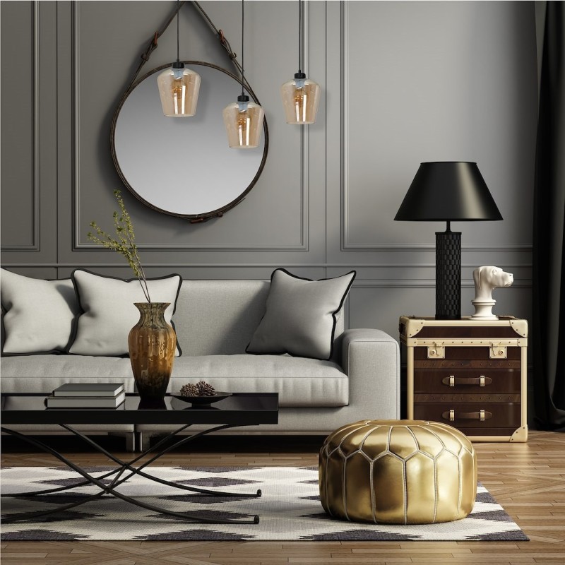 Lampa wisząca SANTIAGO AMBER 3xE27