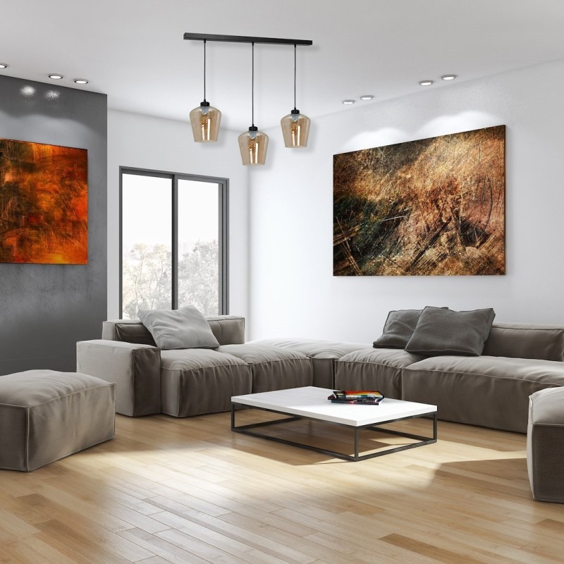 Lampa wisząca SANTIAGO AMBER 3xE27