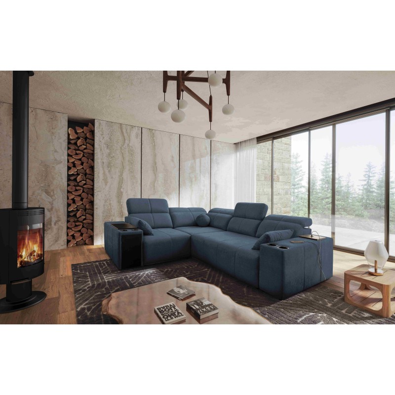 Ecksofa Milano II mit Schlaffunktion – Geflecht, Verita 76 Verita 09