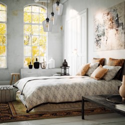 SANTIAGO CLEAR hanging lamp 3xE27