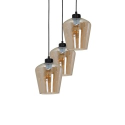 SANTIAGO AMBER Pendant Lamp 3xE27