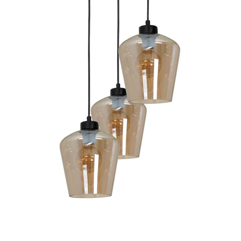 SANTIAGO AMBER Pendant Lamp 3xE27