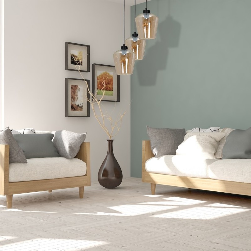 Підвісна лампа SANTIAGO AMBER 3xE27