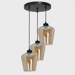 SANTIAGO AMBER Pendant Lamp 3xE27