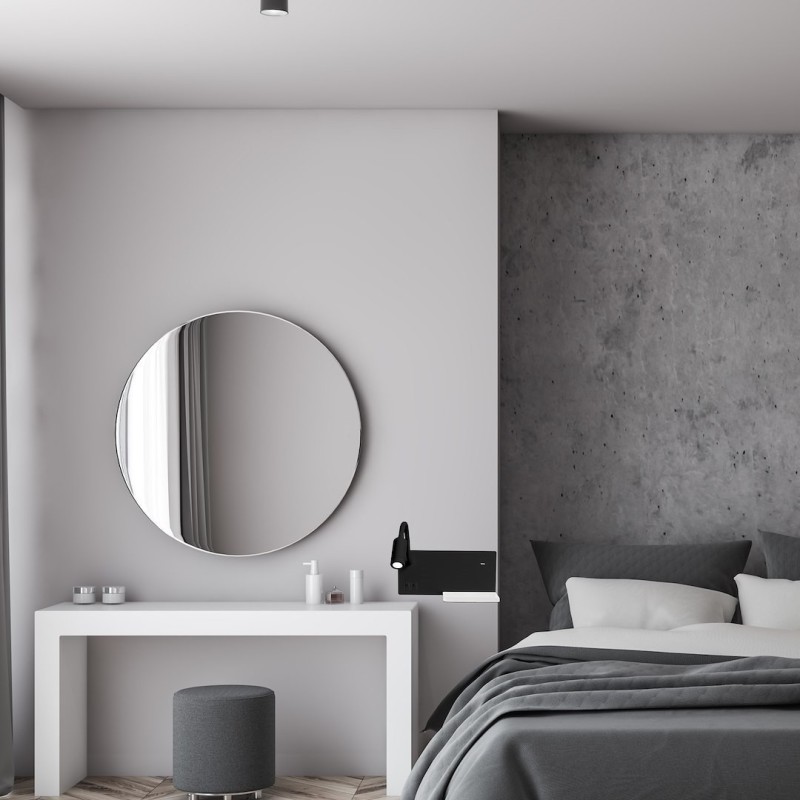 Lámpara de noche con estante SHELF BLACK LED 4W+5W+2W