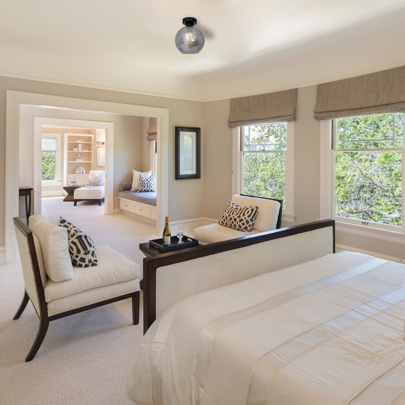 SOFIA SMOKED ceiling lamp 1xE27