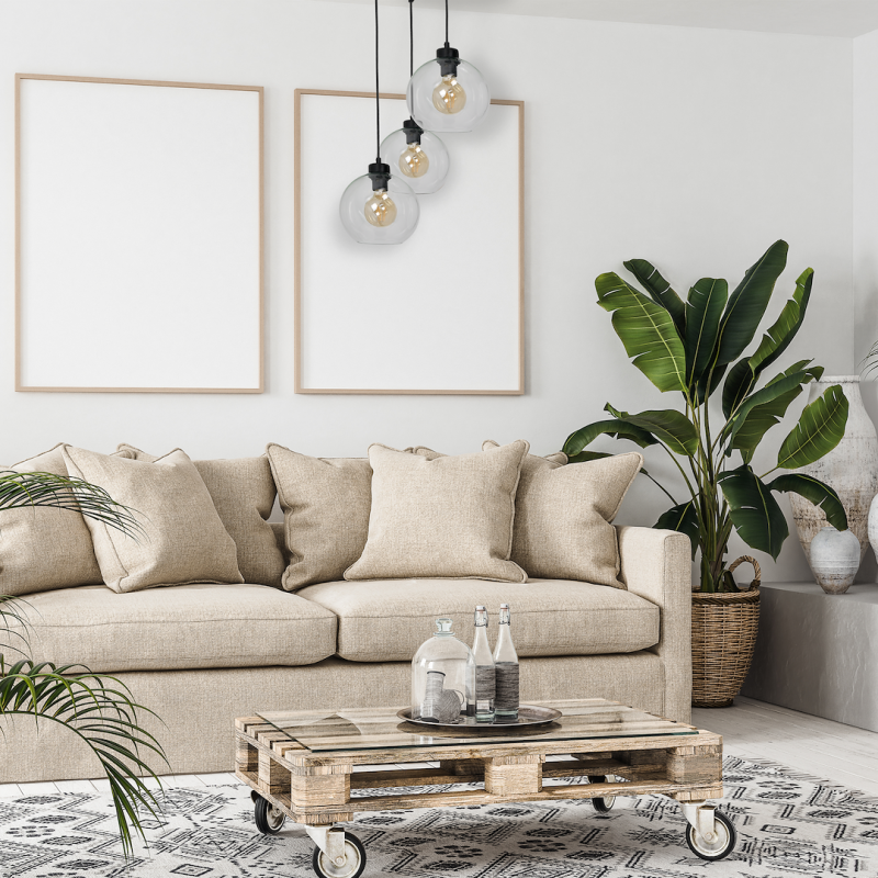 SOFIA CLEAR Hanging Lamp 3xE27