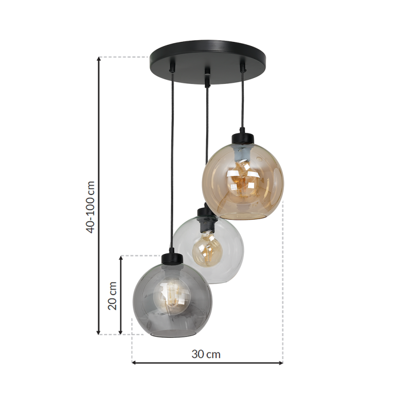 SOFIA MIX Pendant Lamp 3xE27