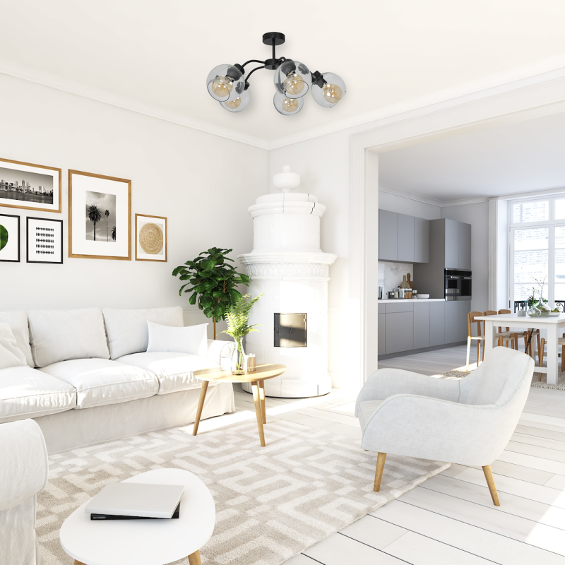 Deckenleuchte SOFIA CLEAR 5xE27