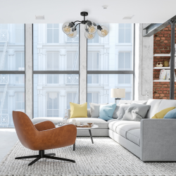 SOFIA CLEAR ceiling lamp 5xE27